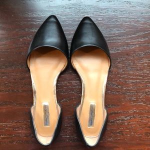 Halogen black pointed flats